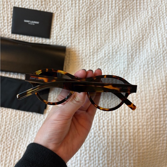 Saint Laurent Tortoise Sunglasses in “Sunset” - Picture 7 of 9